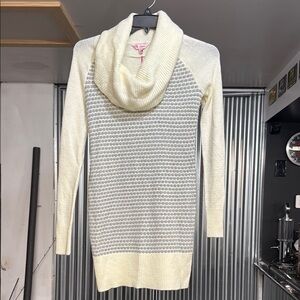 Cozy Cream and Gray Women's Sweater